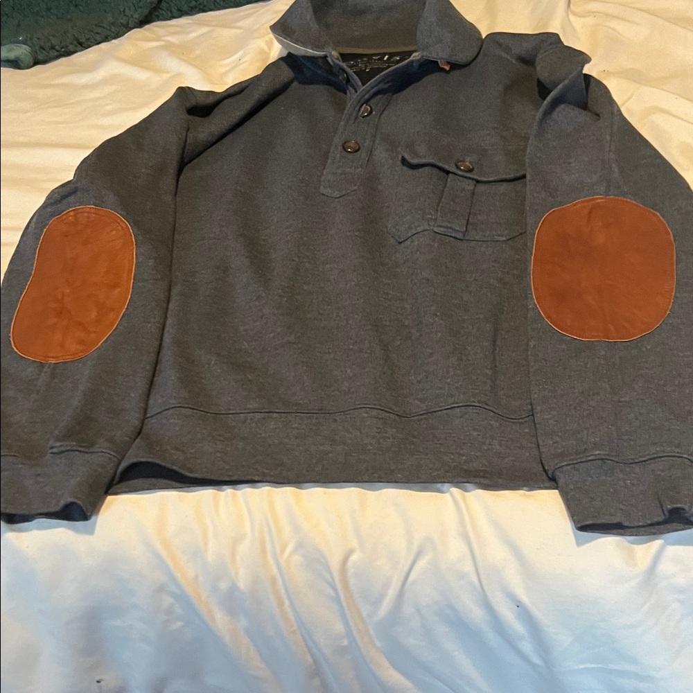 Orvis Blue  sweatshirt like shirt
